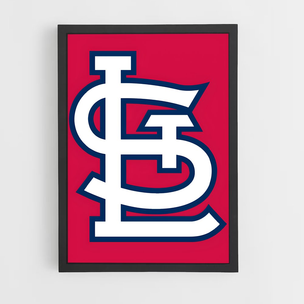 Poster louis de cardinals – affiche Baseball (vue 2)